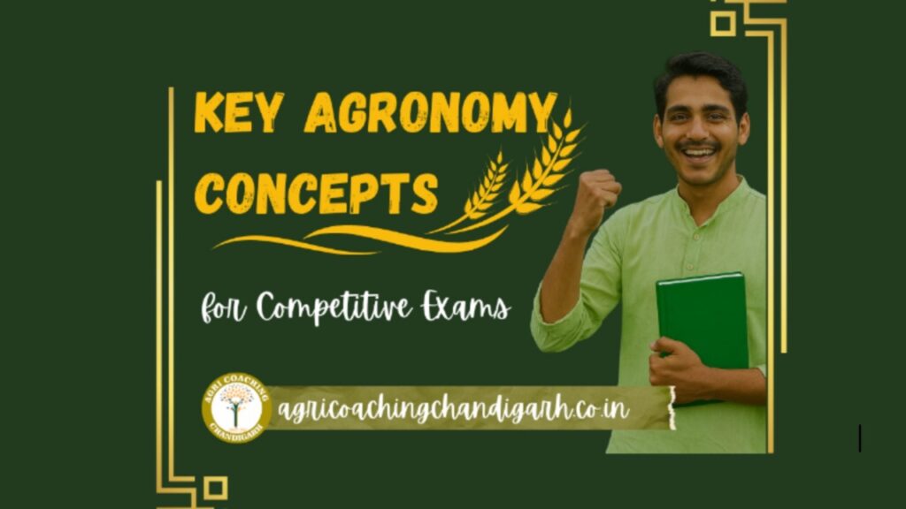 Key Agronomy Concepts for Competitive Exams