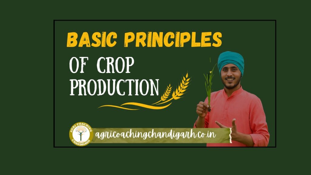Basic Principles of Crop Production